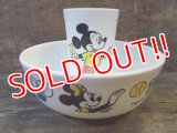 ct-121218-35 Mickey Mouse / Eagle 60's-70's Cereal Bowl & Juice Tumbler