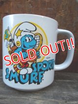 gs-130109-01 Smurf / 80's Sporty Smurf Ceramic mug