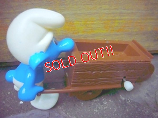 画像3: ct-110208-04 Smurf / 80's Wind Up "WORK PALS" BOX