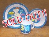 ct-121010-48 Pillsbury / Poppin Fresh 2000 Plastic Plate,Bowl & Mug