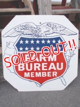 dp-130307-01 FARM BUREAU MEMBER / 1964 W-side metal sign