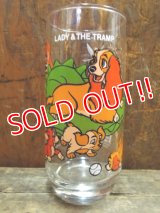 gs-130204-13 Lady and the Tramp / PEPSI 70's Wonderful World series glass