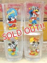 gs-120417-01 Mickey Mouse / McDonald's Millennium glass Set of 4