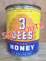 dp-130116-05 3 Bees Pure Honey Tin Can