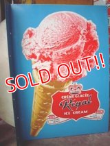 dp-110105-01 CREME GLACEE Regal ICE CREAM / 50s Metal sign