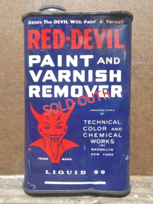 画像1: dp-120510-03 Red Devil / Vintage Paint & Varnish Remover can