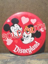 pb-100626-07 Disneyland / 70's Mickey Mouse & Minnie Mouse Pinback