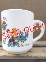 gs-130716-16 Smurf / 1991 Milk glass mug (France)