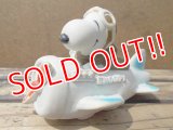 ct-130716-43 Snoopy / 70's-80's Air Plane Vinyl Squeak Toy