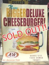 ad-130707-01 A&W / 2000 New Bigger Deluxe Cheeseburger Poster