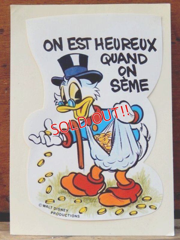 画像1: ad-821-28 Scrooge McDuck / Vintage sticker