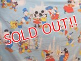 ct-130716-39 Disney Characters / 70's Flat Sheet  (Twin)