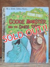 bk-130607-09 Sesame Street COOKIE MONSTER AND THE COOKIE TREE / 70's Little Golden Books