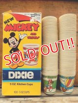 ct-131022-17 Mickey and Friends / DIXIE 80's 5oz. Kitchen Cups