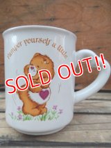 ct-120710-04 Care Bears / 80's Ceramic Mug "Tender Heart Bear"