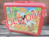 ct-131121-10 Mickey Mouse & Pluto / Aladdin 90's Plastic Lunchbox