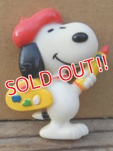 ct-131201-42 Snoopy / 70's Magnet "Painter"