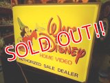 ct-140204-02 Walt Disney's / 80's Home Video Dealer Light Up Sign