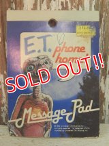 ct-140304-32 E.T. / 80's Phone home! Message Pad