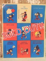 ct-140318-100 Mickey Mouse & Minnie Mouse / Vintage Sticker