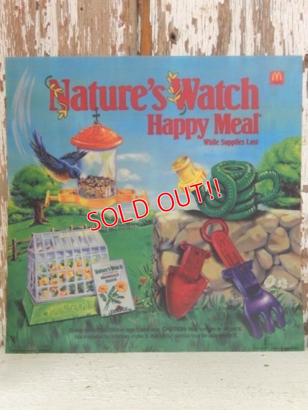 画像1: ad-813-11 McDonald's / 1991 Nature's Watch Happy Meal Translite