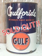 dp-140508-52 Gulf / 40's-50's Gulfpride Motor Oil Can