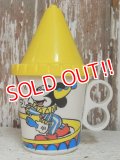 ct-140610-07 Mickey Mouse & Donald Duck / 70's Plastic Mug