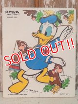 ct-140611-01 Donald Duck / Playskool 70's Wood Puzzle