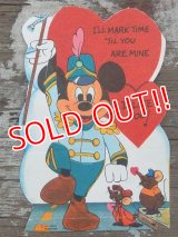 ct-140318-69 Mickey Mouse / 60's Valentine's Card