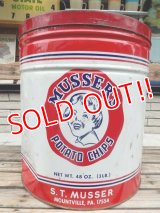 dp-140508-08 Musser's Potato Chips / Vintage Tin Can