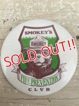 ct-140715-14 Smokey Bear / Pinback "Smokey's Fire Prevention Club"