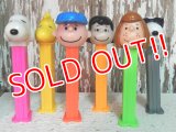 pz-130917-04 Peanuts / 90's PEZ Dispenser Set of 6