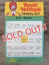 ct-140701-20 McDonald's / Ronald McDonald 70's-80's Travel Kit Car Game