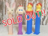 pz-130917-04 Easter / Early 90's PEZ Dispenser set of 4