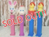 pz-130917-04 Easter / 90's PEZ Dispenser Set of 4