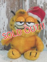 ct-140909-25 Garfield / Dakin 80's Plush Doll "Santa"