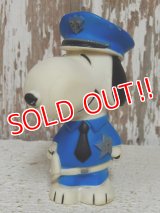 ct-141125-04 Snoopy / 70's Vinyl Squeak Toy "Police" 