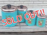 dp-150101-10 Ransburg / Vintage Turquoise blue canister 4pc