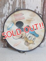 ct-150519-46 Mickey Mouse & Donald Duck / Vintage Tambourine