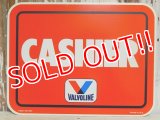 dp-150602-02 Valvoline / 1984 Plastic Sign "CASHIER"