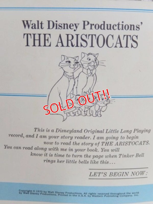 画像2: ct-150519-29 The Aristcats / 70's Record and Book