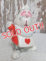 ct-150623-12 White Rabbit / 70's Ceramic Figure