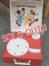 ct-150825-30 Mickey Mouse & Minnie Mouse / 60's-70's Record Player