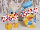 ct-150901-28 Baby Donald Duck & Daisy Duck / 80's-90's Rubber Toy