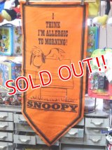 ct-151001-11 PEANUTS / 60's Banner "Snoopy" Orange