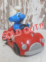 ct-151027-21 Smurf / Galoob 80's Wind up "Red Car"