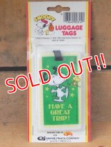 ct-151104-20 Snoopy / AVIVA 70's Luggage Tags "Have a Great Trip"