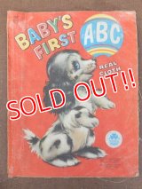 ct-151104-13 Vintage Cloth Book "BABY'S FIRST ABC"