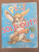 ct-151104-12 Vintage Cloth Book "BABY'S PETS"