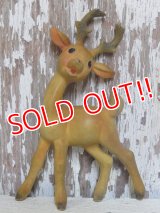 ct-160309-25 Rempel / 1950's Flagtail Reindeer Rubber Doll